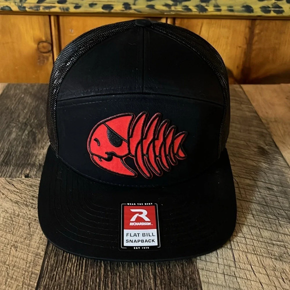 CUSTOM DESIGN 7 PANEL TRUKER FISHING HAT - Picture 4 of 5